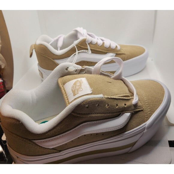 VANS Knu Stack Platform Shoe Nostalgia Cornstalk Women's 7.5 Puffy Tongue - Picture 3 of 12